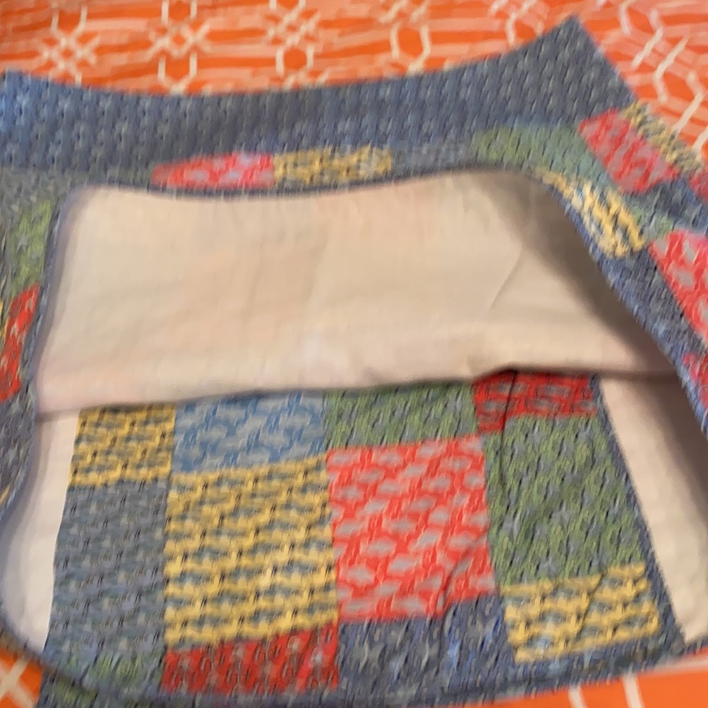 Vineyard Vine Patchwork Short Skirt Starfish Fish… - image 5